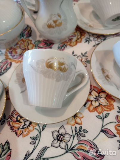 Кофейный сервиз гдр, ильменау, начало 80 гг