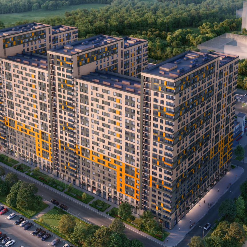 1-к. апартаменты, 40,5 м², 19/24 эт.