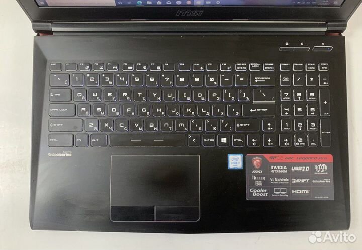 Игровой ноутбук MSI I7/GTX960M/16,0GB