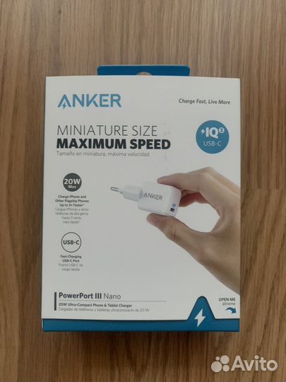 Зарядное устройство сетевое Anker PowerPort III