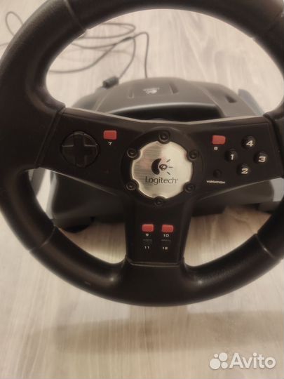 Игровой руль с педалями для пк