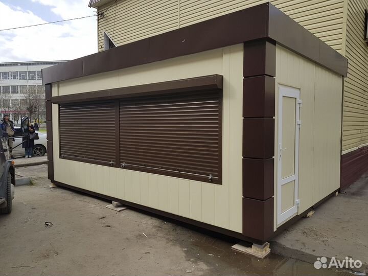 Торговый павильон 6х4 (бежевый)