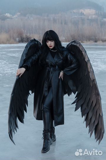 Крылья ангела черные