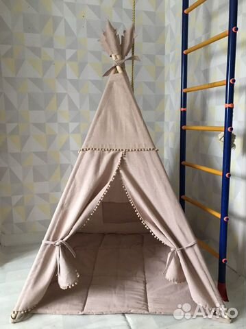 Вигвам палатка льняная «Однотон»