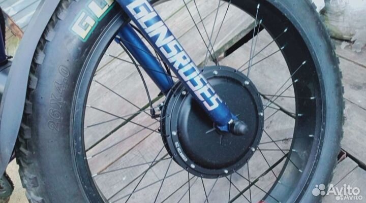 Электрофэтбайк полный привод электровелосипед