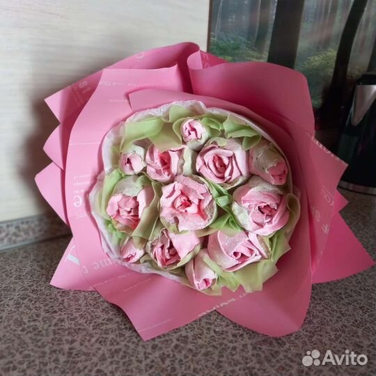 Зефир букет из зефирных цветов