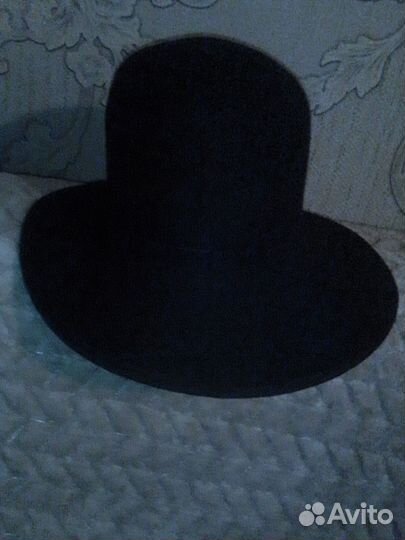 Шляпа фетровая женская черная
