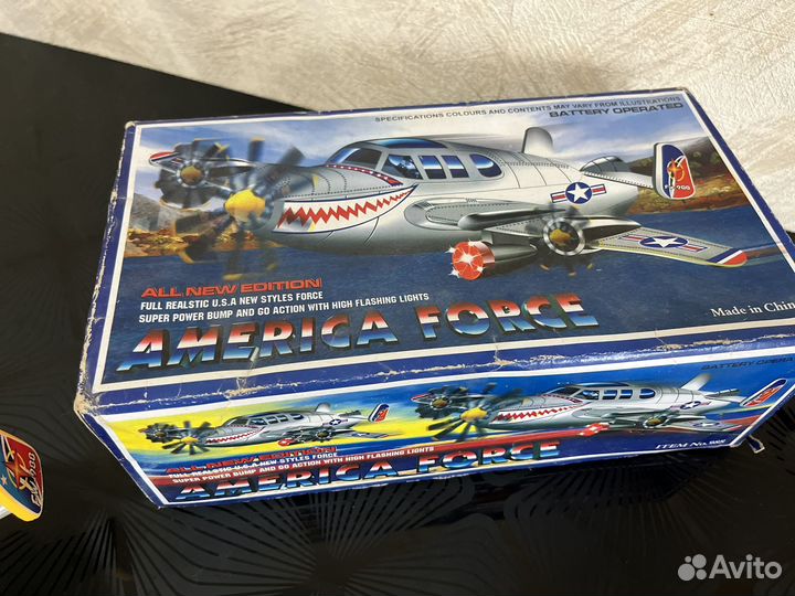 Самолет игрушка 1990-х годов раритет советский