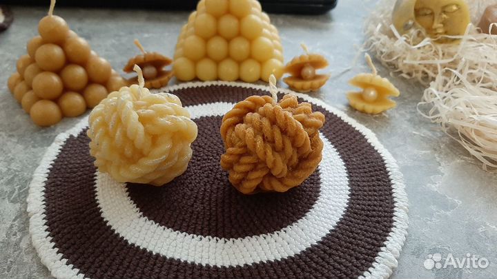 Свечи ручной работы, пчелиный воск