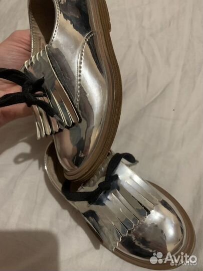 Ботинки туфли zara 21 размер