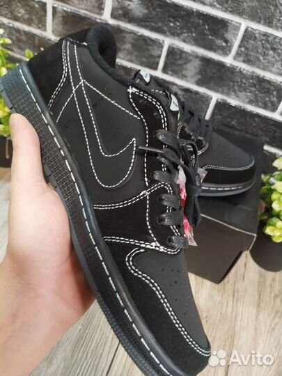 Travis Scott X Air Jordan 1 Black Phantom/ 41-46р