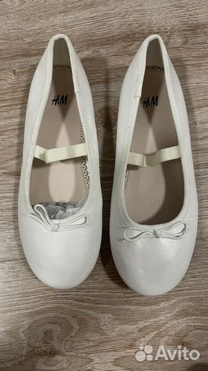 Праздничные туфельки балетки для девочки H&M 31