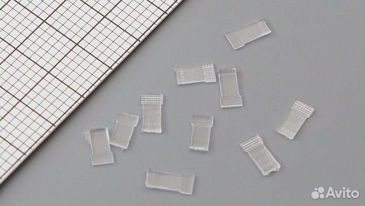 1:43 Катафот бортовой, комплект 10 шт., прозрачный