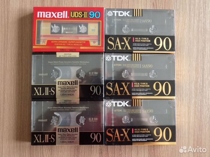 Аудиокассеты Maxell TDK