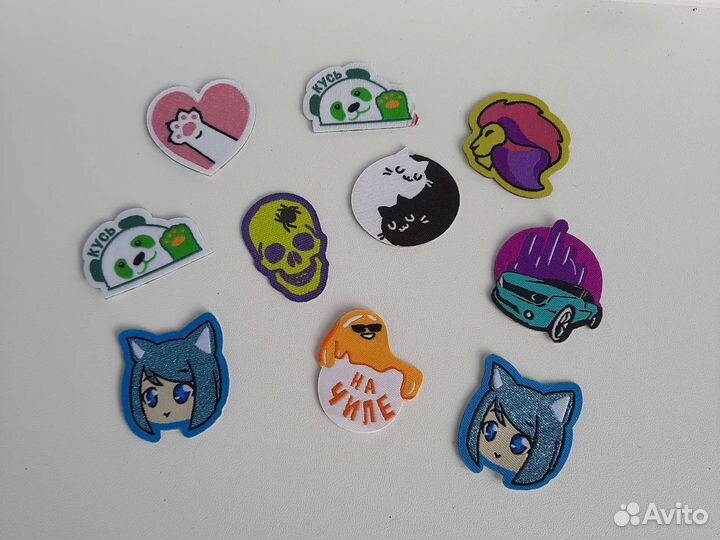 Стикерсы из магнита. за все 10 шт