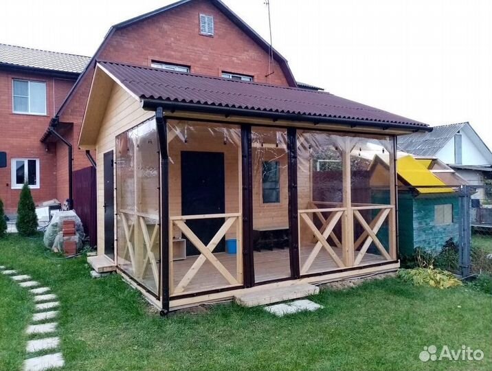 Мягкие окна для террасы