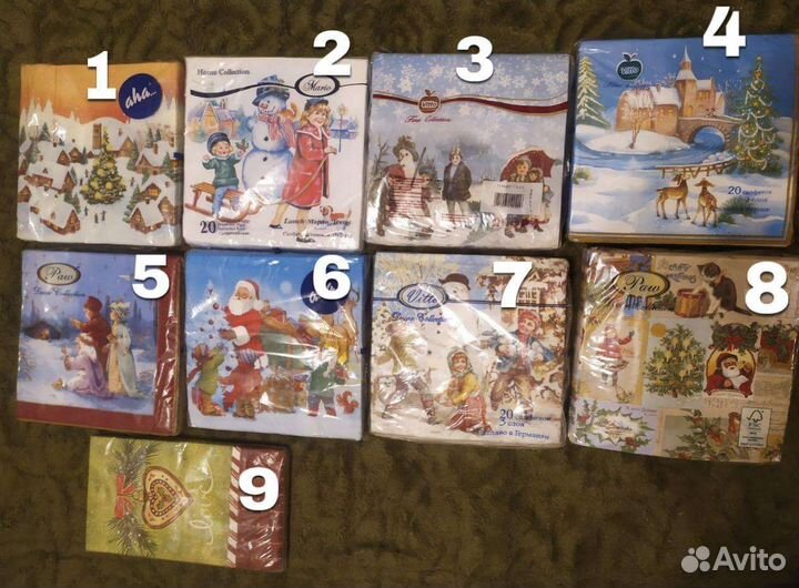 Салфетки для декупажа пачками