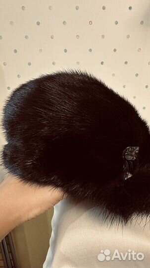 Берет норковый новый