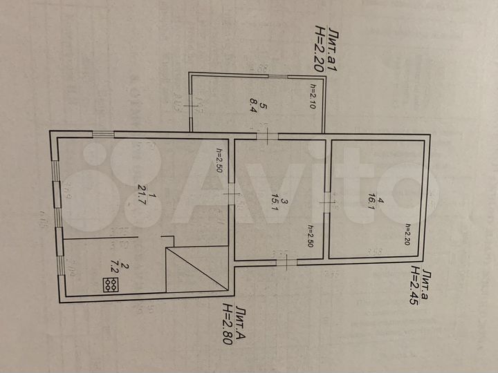 Дом 68,5 м² на участке 40 сот.