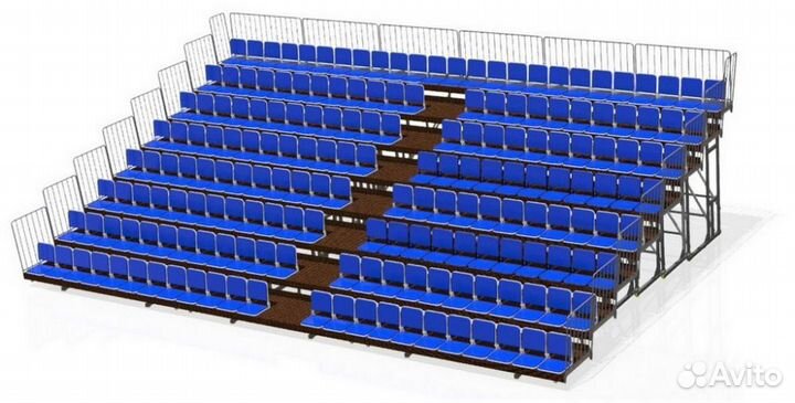Трибуна восьмирядная 186 места телескопическая си