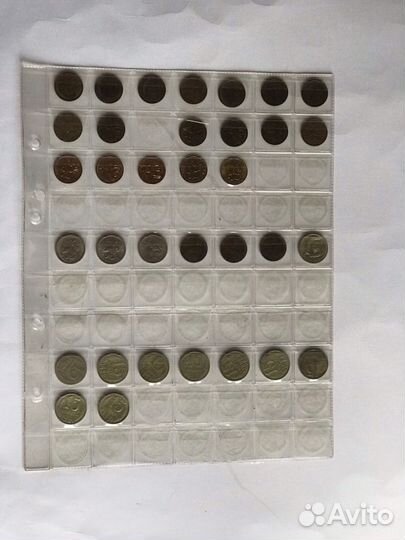 1,2,10,15,20, 50 копеек СССР и листы вкладыши