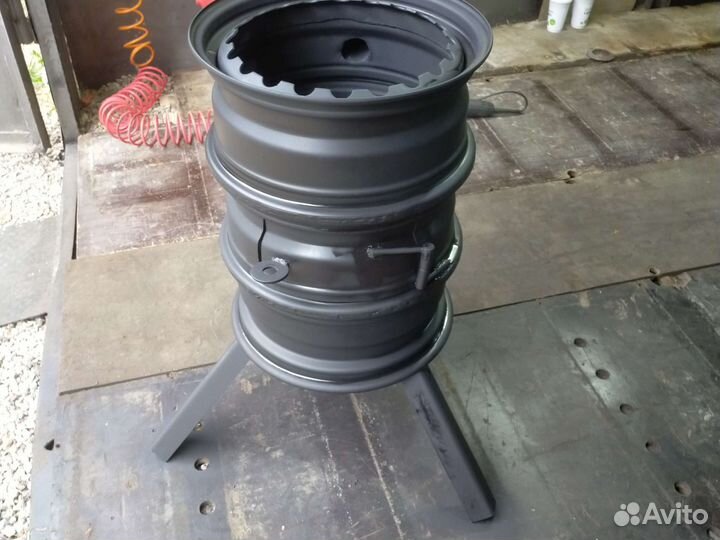 Мангал казан с дымоходом