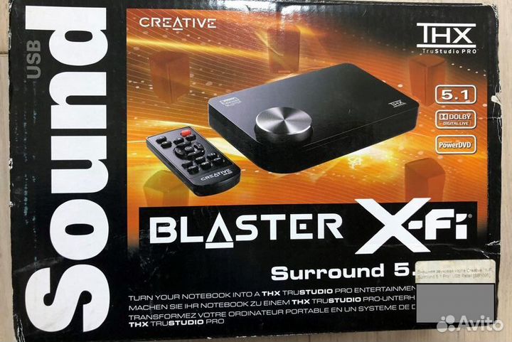 Звуковая карта creative sound blaster X-Fi
