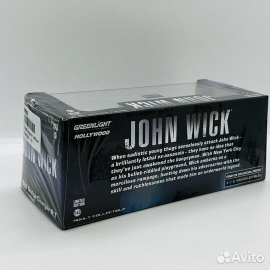 Dodge charger R/T 1968 Джон Уик 1:43