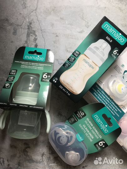 Пустышки, бутылочка, поильник новые