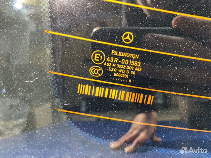 Стекло ветровое заднее Mercedes-Benz C-Class W204