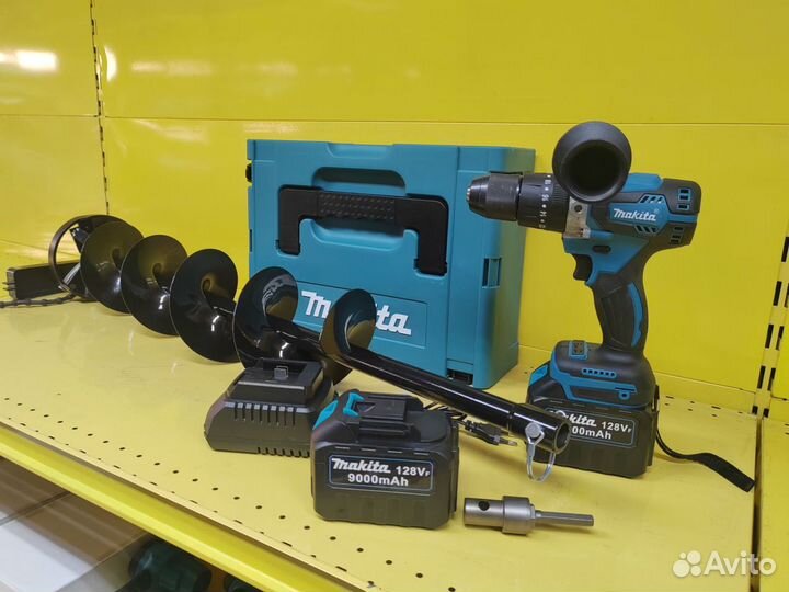 Шуруповерт для ледобура Makita + Шнек на 150см