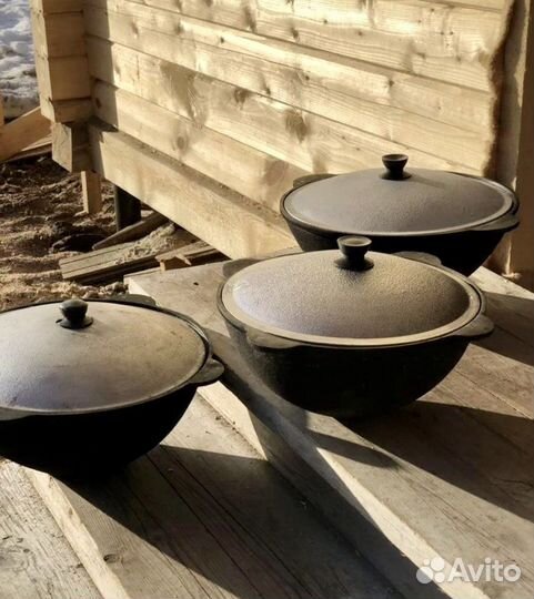 Казан чугунный новый оригинальный узбекский