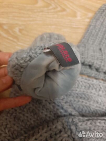 Шапка снуд и варежки