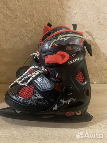 Коньки детские раздвижные р. 27-30