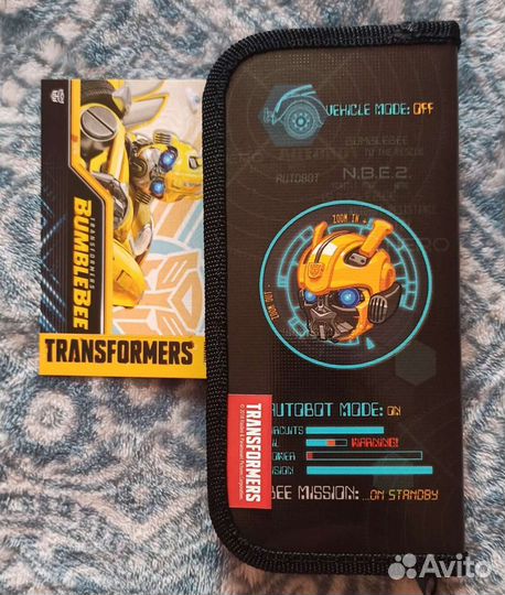 Трансформеры. Пенал, жёсткий, ламинированный