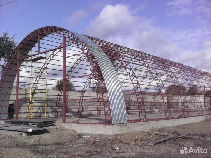 Навесы, ангары, зернохранилища строим зимой