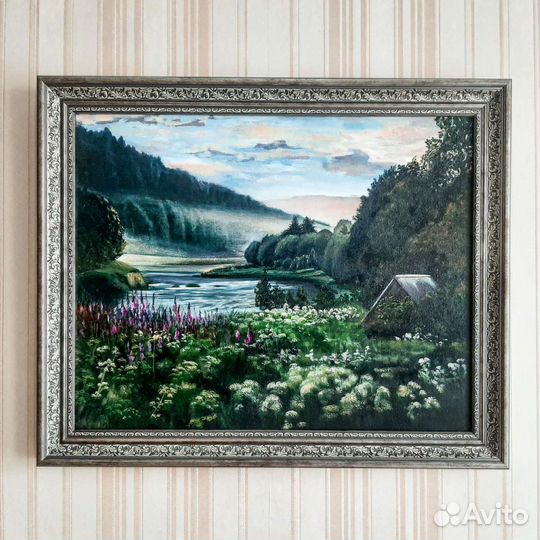 Картина пейзаж акрилом