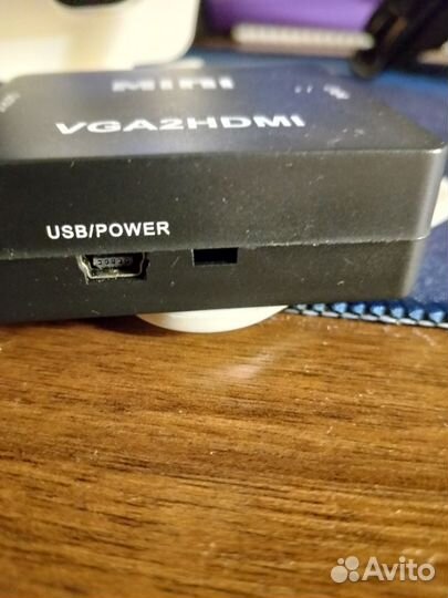 Переходник VGA hdmi + 3.5 jack aux аудио