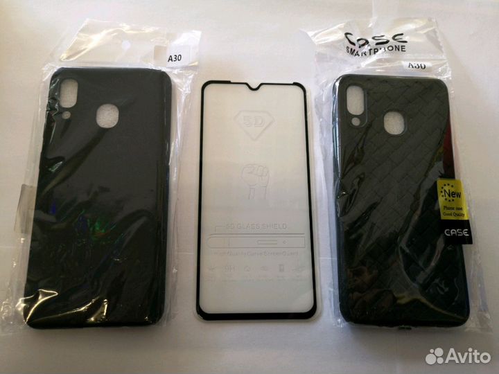 Чехлы и стекла для samsung A30