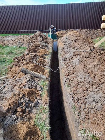 Копка траншей ручной