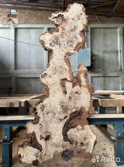 Слэб капового тополя,уникальная вариация стола