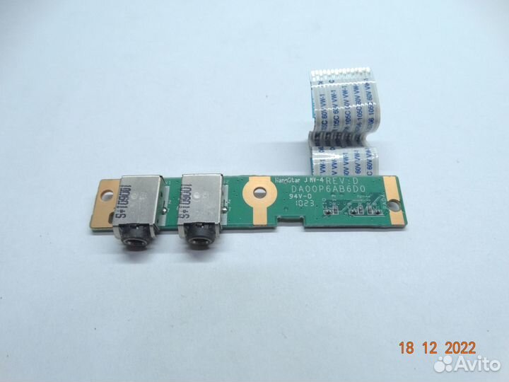 Плата с Audio разъемами HP Compaq Presario CQ61