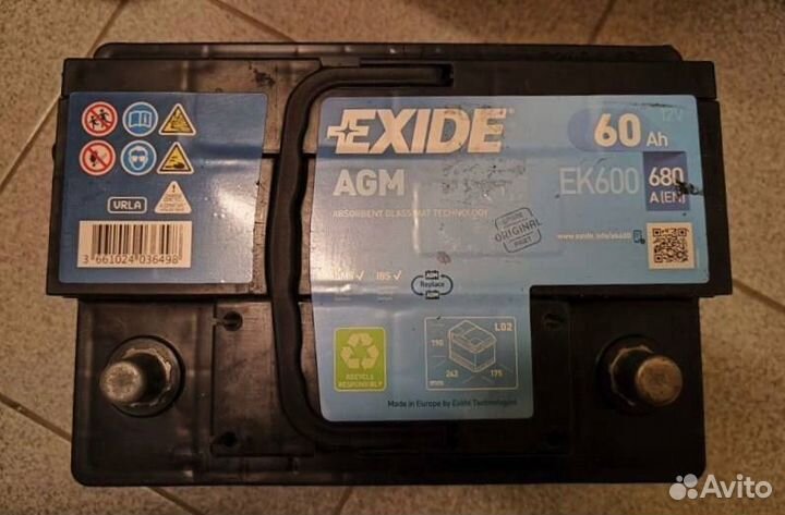 Купить аккумулятор автомобильный Exide 60 Ah