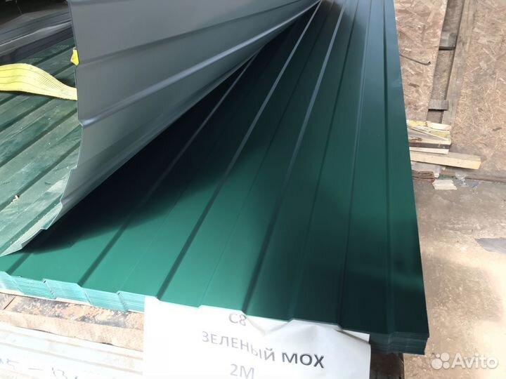 Профнастил зеленый мох