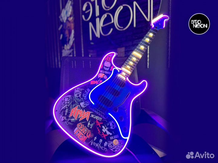 Картина из гибкого неона / Вывеска из неона