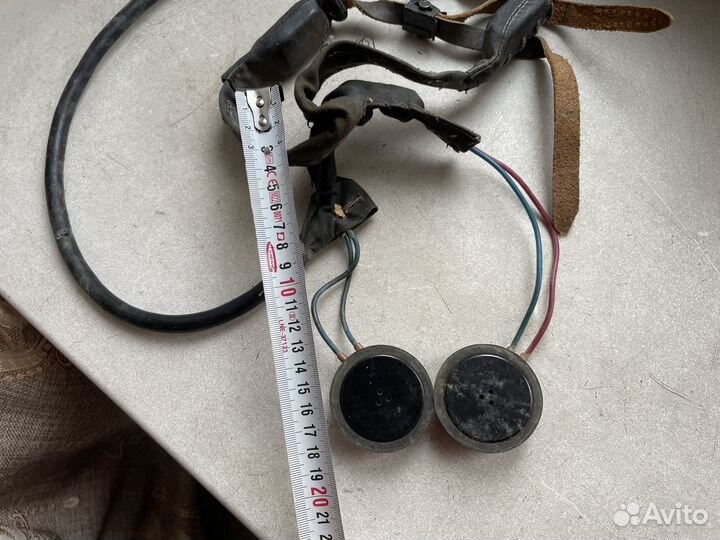 Наушники военные из танка СССР ретро