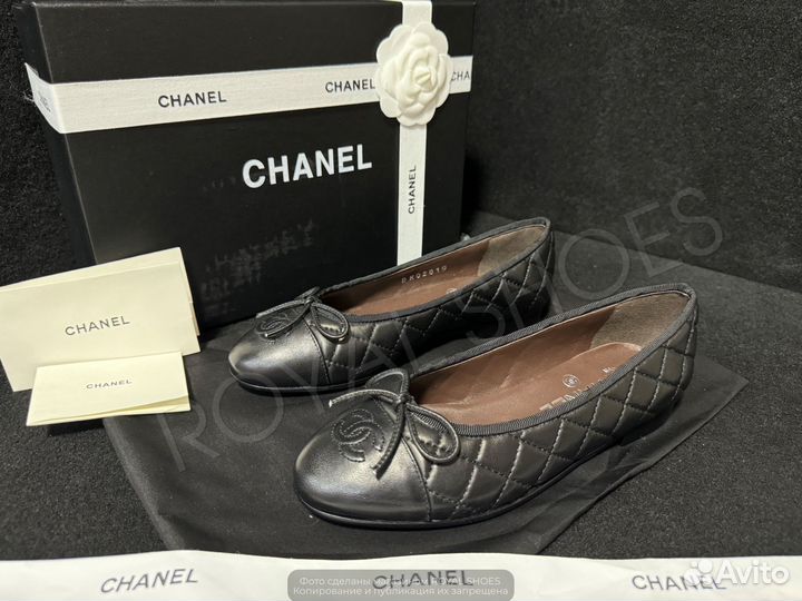 Балетки босоножки женские Chanel