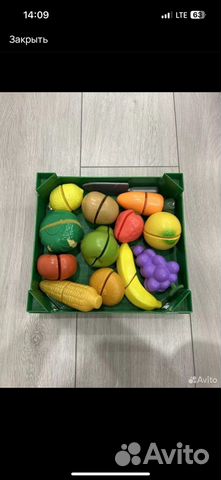 О�вощи и фрукты на липучках ELC