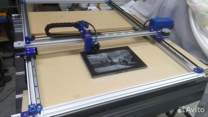 Гравировальный станок по камню (1200 х 600 мм.)