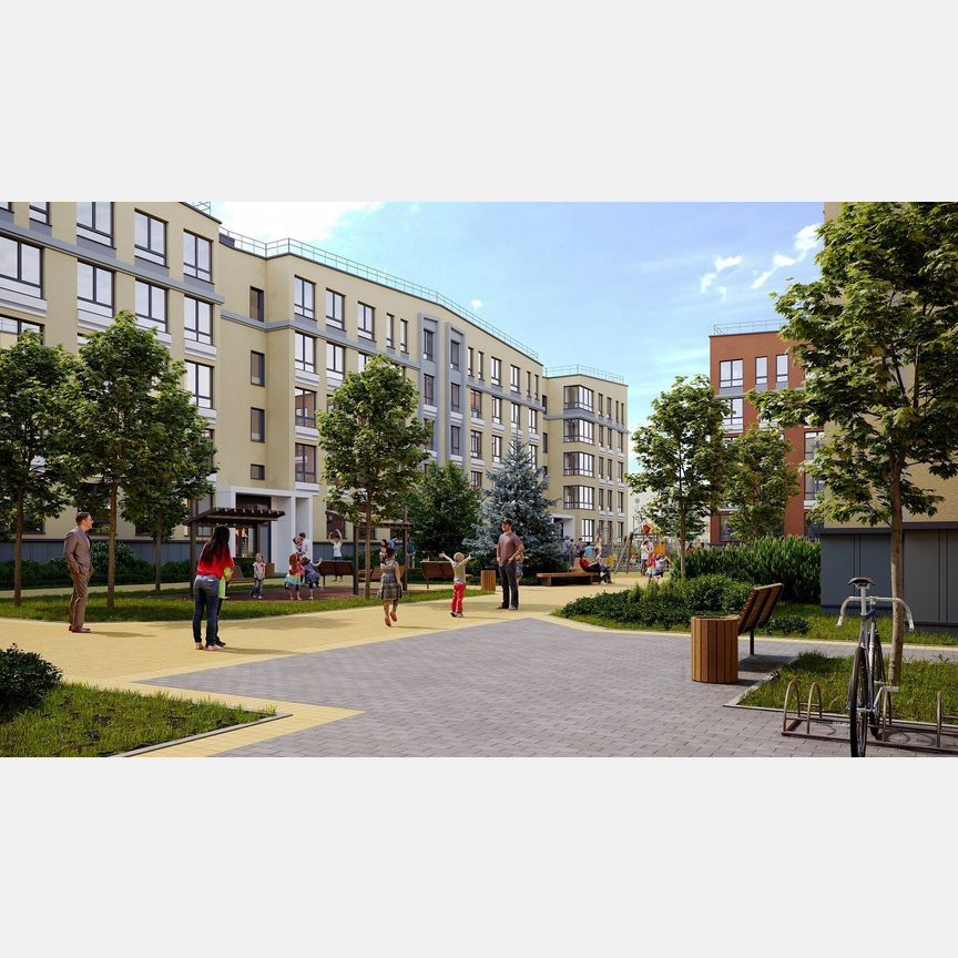 2-к. квартира, 54,5 м², 1/5 эт.